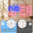 Led Open Sign 30x10 Remote Dimmable 12 Modes Flag For Business Window ...