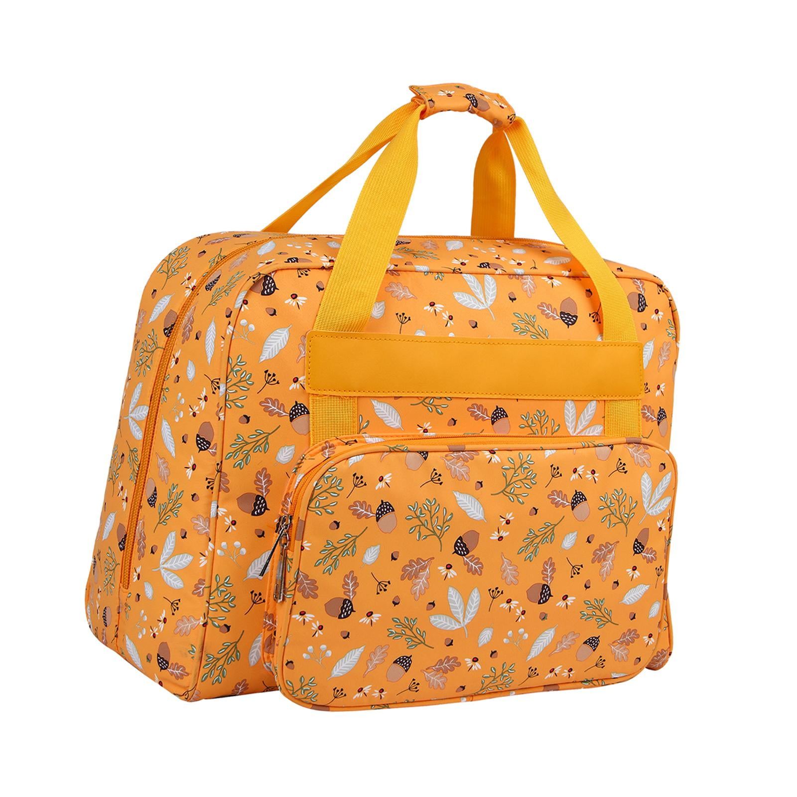 HOMYL Knitting Bag Yarn Tote Crochet Tote with Carry Handle Portable Crochet Organizer A