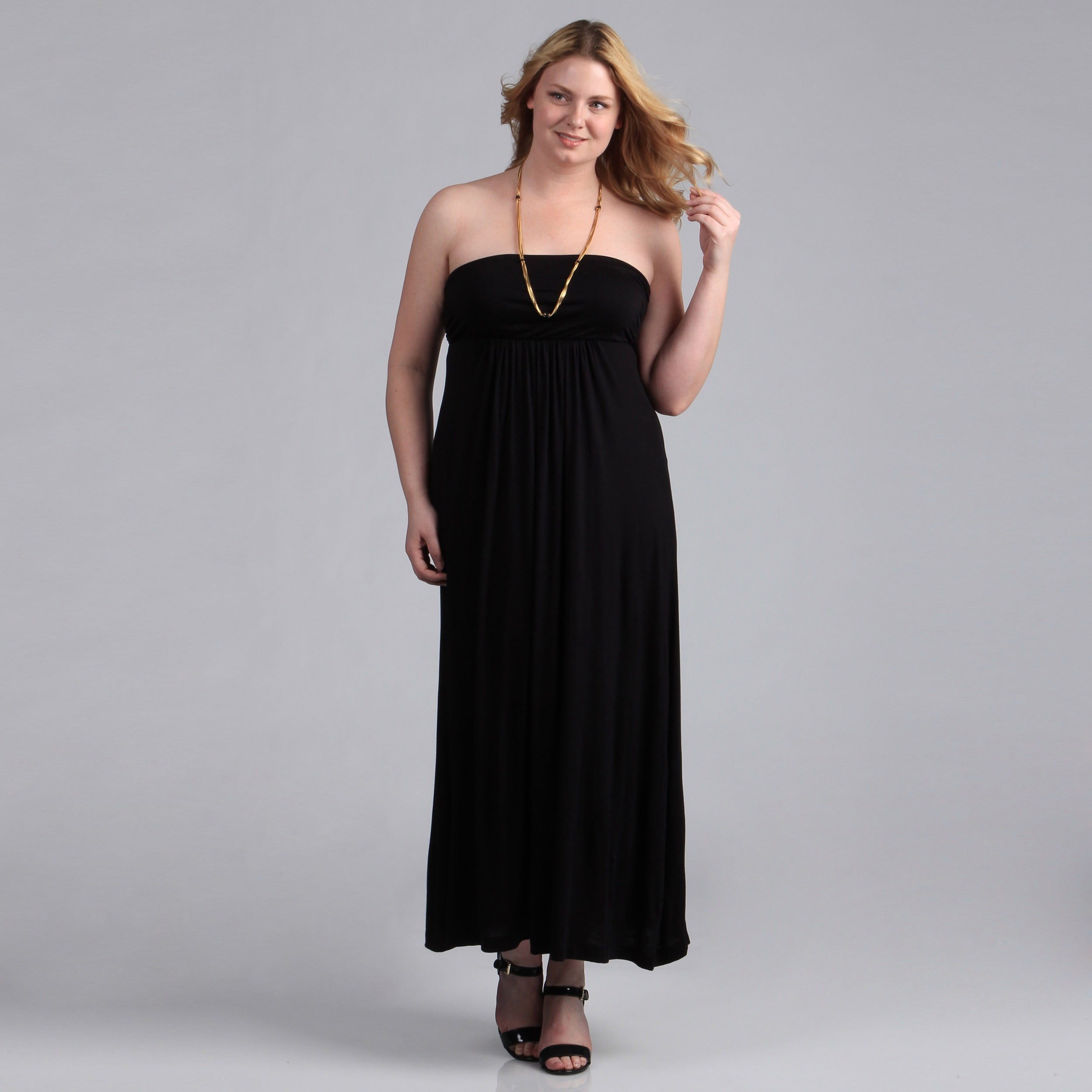 Women's Plus Maxi Tube Dress