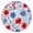 Pioneer Flower Floral-2, variant on Pioneer Flower Floral Print Pattern Round Fitted Tablecloth with Elastic Edge,Dining Table Cover Waterproof,Outdoor Round Tablecloth for Camping,Dining,Indoor and Outdoor