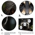 thumbnail image 3 of Designart "Inquisitive Raccoon II" Animals Floater Framed Wall Art Living Room, 3 of 7