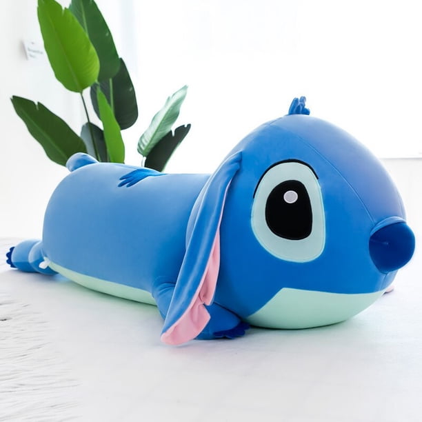Disney Lilo &erio; Stitch 60/80cm peluche suave almohada orejas largas Kawaii Navidad San Valentín regalo zhangyuxiang unisex