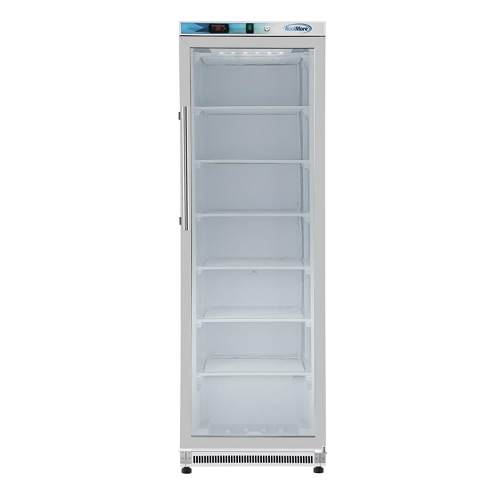 Pemberly Row 12 cu. ft. Freezer with Glass Door in White - Manual Defrost