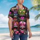 thumbnail image 3 of Balery Monstrous Cartoon Characters Camisas hawaianas de manga corta para hombre, camisas playeras de corte holgado, camisas de vacaciones con botones,X-Large, 3 of 7