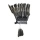 thumbnail image 1 of El tocado de plumas indio estadounidense los papeles de tocado interpretan la diadema para la fiesta del show show Negro gris, 1 of 8
