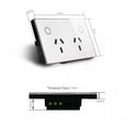 thumbnail image 3 of Melery Smart AU Wall Outlet - Matter Protocol, Tempered Glass Panel, Voice Remote, Compatible with SmartThings, Homekit & Smart Home Ecosystems, 3 of 7