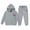 Grey, variant on Xmyrz Girl Outfits Pants Set Cherry Print Comfy Bow Basic Relaxed Versatile Breathable Clothes Sets