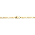 thumbnail image 3 of Leslie's Real 14kt Yellow Gold 2.75mm Flat Figaro Chain Chain Bracelet; 7 inch; for Adults and Teens; for Women and Men, 3 of 4