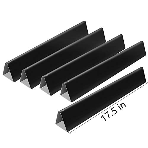 MONIBAQ 17.5 inch Flavorizer Bars for Weber Genesis 310 E310 S310 E330 S330 Grill Parts, Porcelain-Enameled Flavor Bars Replacement for Weber Genesis 300 Series (2011-2016)-Set of 5