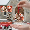 thumbnail image 3 of Just Married Our First Christmas Custom Photo Ornament, Personalized Glass Ornament for Newlyweds 2025, Wedding Couple Keepsake Gift, 3 of 6