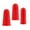 red, variant on 3x Insulation Finger Cover Silicone Sturdy Cut Resistant for Kitchen Fingers Cover Thumb Protector Durable for Sculpturing Finger Thumb Cots red