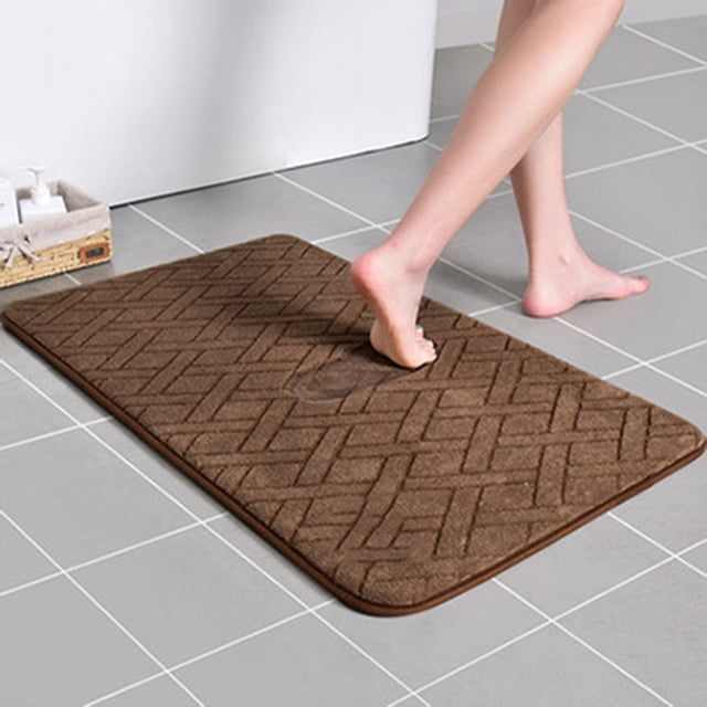 Bathroom Entry Mat, Foam Absorbent Door Rug With Quick Dry Surface And Anti Slip Bottom For Toilet Entrance And Shower Use Bathroom Entry Mat Reliable Bathroom Entry Mat