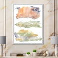 thumbnail image 2 of Designart 'Abstract Orange Blue and Beige Green Clouds' Modern Framed Canvas Wall Art Print, 2 of 5