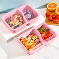 thumbnail image 6 of Gumesh Bento Snack Box Containers, 2 Compartment Divided Stackable Food Storage Containers , Meal Prep Lunch Container, 6 of 6