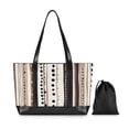 thumbnail image 7 of FORMRS Laptop Tote Bag for Women with 15.6" Computer Compartments Handbag, Brown Abstract Stripes, 7 of 7