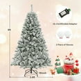 thumbnail image 6 of Spaco 6 Feet Artificial Xmas Tree 3-Minute Quick Shape, Artificial Xmas Tree Durable Lush Tree with Upgraded Metal Stand, Artificial Christmas Tree for Indoor as Living Room, Green, 6 of 8
