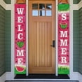thumbnail image 6 of Welcome Summer Watermelon Porch Banner Sign, Sweet Summer Time Front Door Decorative Hanging Banner Flag, Seasonal Decoration Home Outdoor Yard Decor, 6 of 6