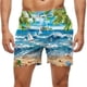 thumbnail image 1 of Kakii Men's Swim Trunks Hawaiian Bathing Mesh Lining Suit Swimsuits Beach Shorts with Pockets, 1 of 6