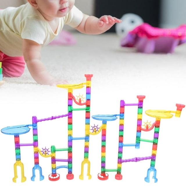 Juguete De Mármol, Juguete De Bloques De Pista, Bloques De Pista Seguros Interesantes No Tóxicos, Mármol, Para Niños Y Niñas Que Desarrollan Habilidades Prácticas Para Niños ANGGREK 122 piezas