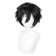 thumbnail image 4 of ANOGOL Gorro para el Pelo + Peluca Corta Negra para Hombre, Cosplay para Halloween, Navidad, Evento, Fiesta de Disfraces, Peluca Corta Negra para Disfraz, para Hombres, Mujeres, niños, Anime, Cosplay, 4 of 4