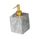 thumbnail image 5 of Dispensador de jabón con bomba Macarena textura de mármol 400 ml cabeza dorada gris, 5 of 8