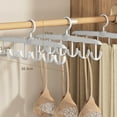 thumbnail image 1 of Langgg 2pieces Multiple Hooks Clothes Hanger Stand Space-saving Coat Hanger Organizer white, 1 of 6