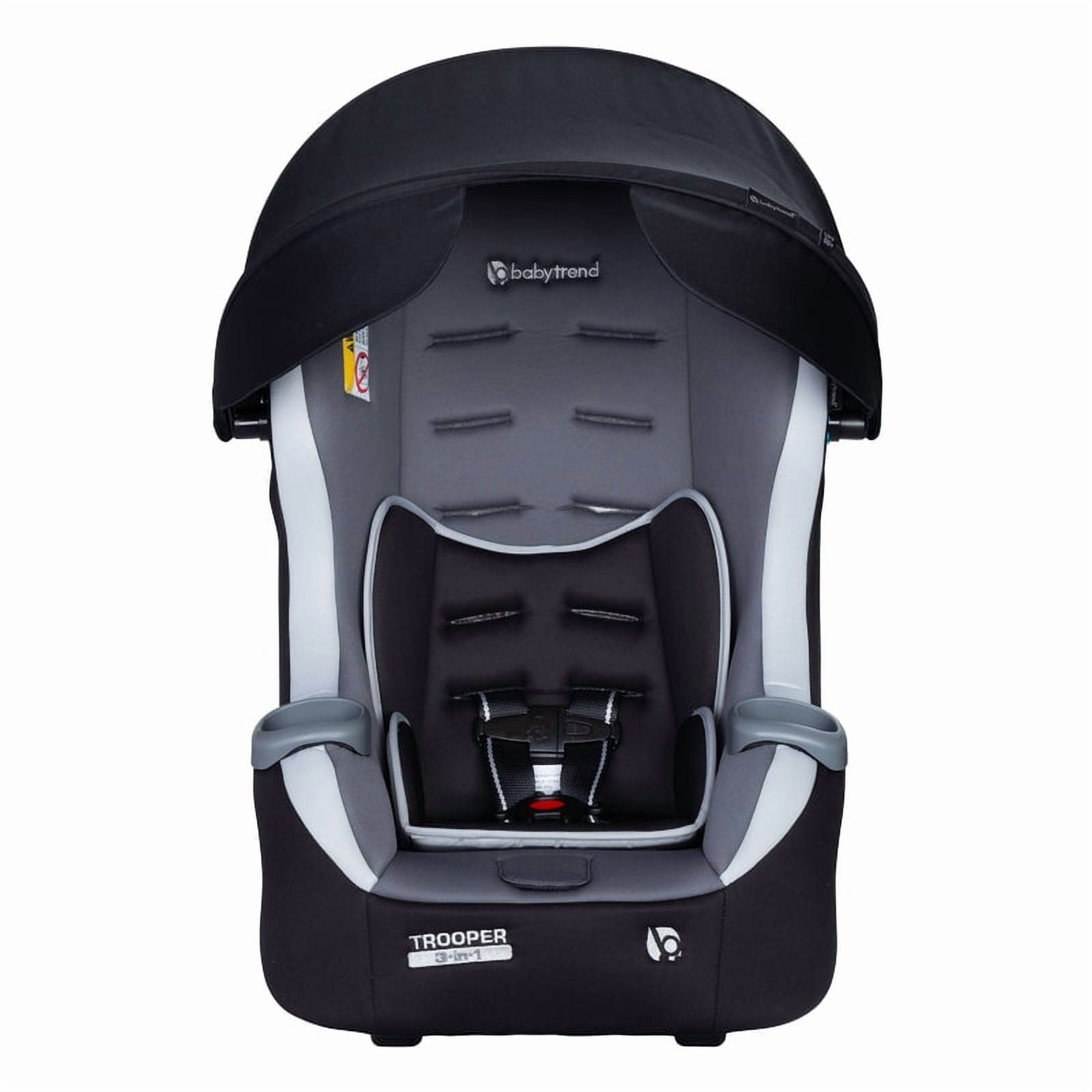Baby Trend Trooper PLUS 3-in-1 Convertible Car Seat with Canopy for Sun Protection - Dash Twilight