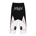 thumbnail image 5 of Fotbe Cat Meow Women's Pajama Pants,Sleepwear Pants,Pj Bottoms Drawstring And Pockets-Large, 5 of 9