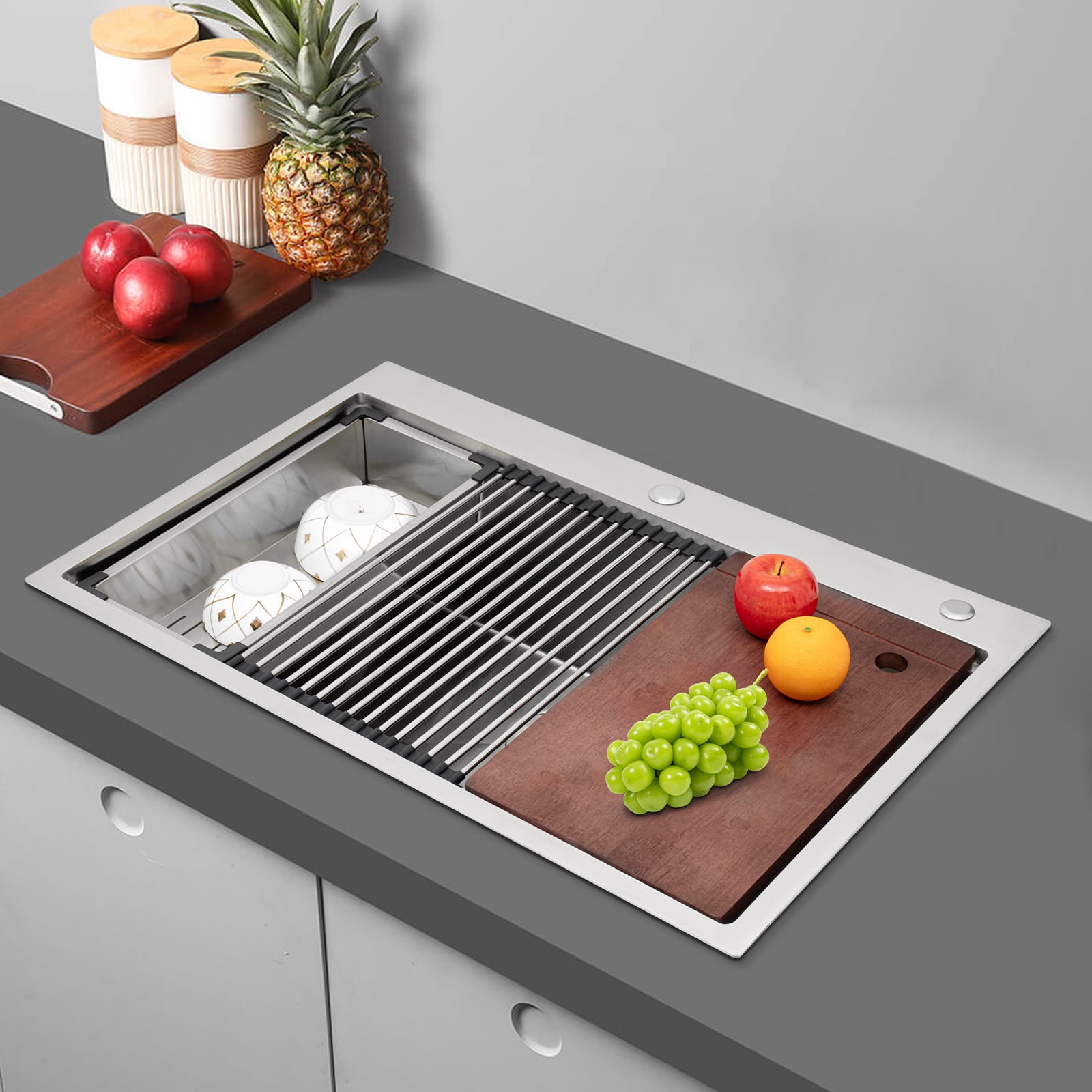 Wildnix Large Kitchen Sink (31189 inches) Made of&nbsp; 304 Stainless Steel, Anti-Condensation Coating, Quick Drainage, Noise Reduction, Easy to Clean, Ideal for Home and Commercial Kitchens