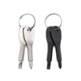 thumbnail image 3 of 1 Pair Portable Steel Keychain Screwdriver Outdoor Key Ring Multifunctional Screwdriver, Silver, 3 of 8
