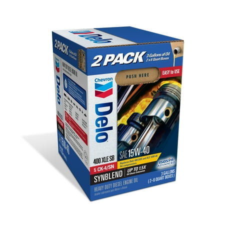 DELO XLE SB Synthetic Blend Diesel Motor Oil SAE 15W-40 3 Gallon Smart Change