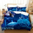 thumbnail image 5 of Frozen Elsa Bedding Set, 2-Piece/3-Piece Anime Ultra Soft Breathable 3D Printed Microfiber Comforter Cover, Cartoon Quilt Cover, Teen Comforter Cover with Pillowcases, 5 of 9