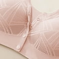 thumbnail image 6 of Womens Everyday Bras, Daisy Bras for Older Women Front Closure, Seamless Full Coverage Daisy Bra for Seniors, Daily Comfort Breathable No Underwire Bra M-2XL, 6 of 7