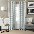 thumbnail image 2 of Elrene  Crackle Grommet Top Curtain Panel Light grey 52" W X 95" L 95 Inches, 2 of 5