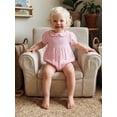 thumbnail image 6 of AceBaby Infant Baby Girl 95%Cotton Summer Bubble Solid Color Romper,Size 0-18M, 6 of 10