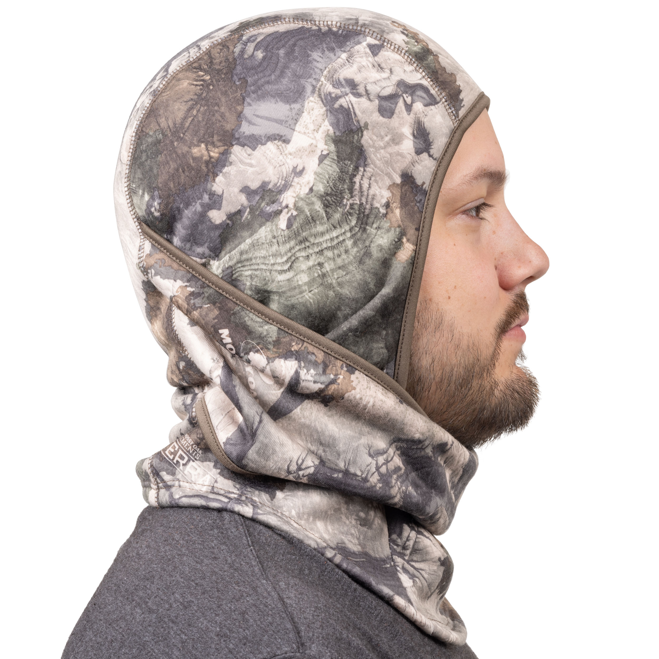 Huntworth Men's Renegade Midweight 4-in-1 Adjustable Balaclava in Mossy Oak Terra® Gila