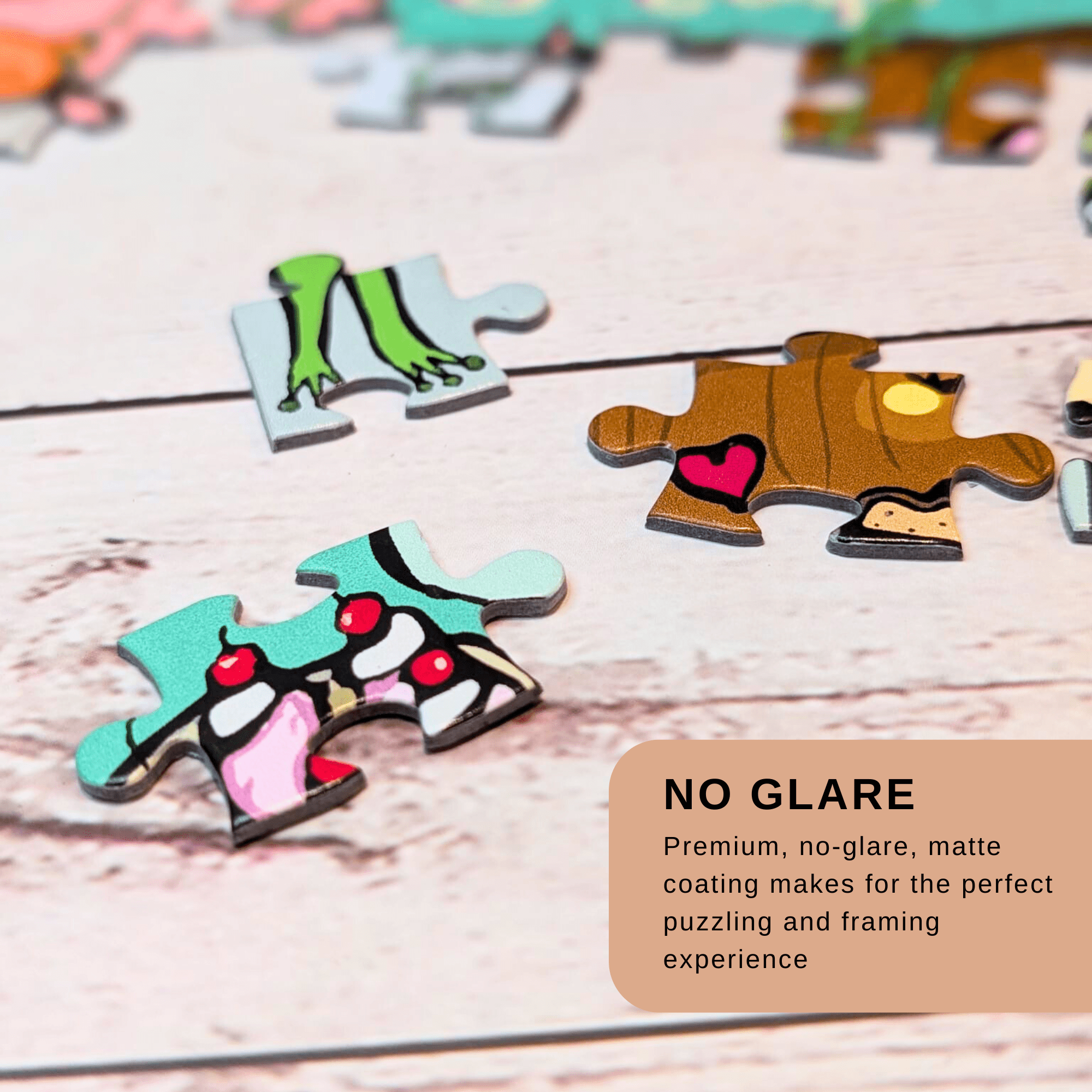 Frog Café 500‑Piece Premium Matte Jigsaw Puzzle – 19.25" x 26.6"