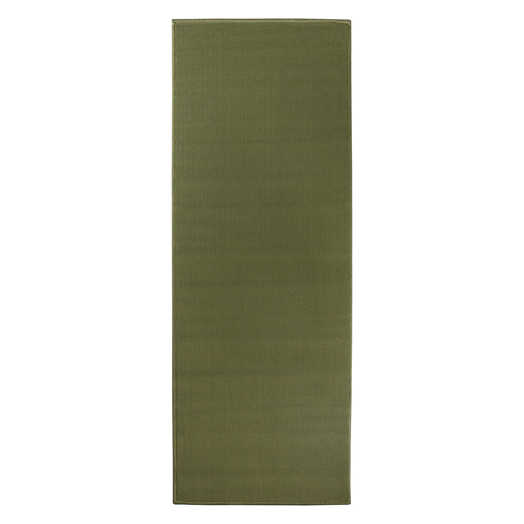 RITZ Solid Rug Runner, Green, 20' x 60'