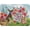 DrymatLRabbit, variant on Red Mushroon Dish Drying Mat for Kitchen Counter Black Microfiber Absorbent Dish Pad Small