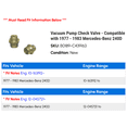 thumbnail image 2 of Vacuum Pump Check Valve - Compatible with 1977 - 1983 Mercedes-Benz 240D 1978 1979 1980 1981 1982, 2 of 2