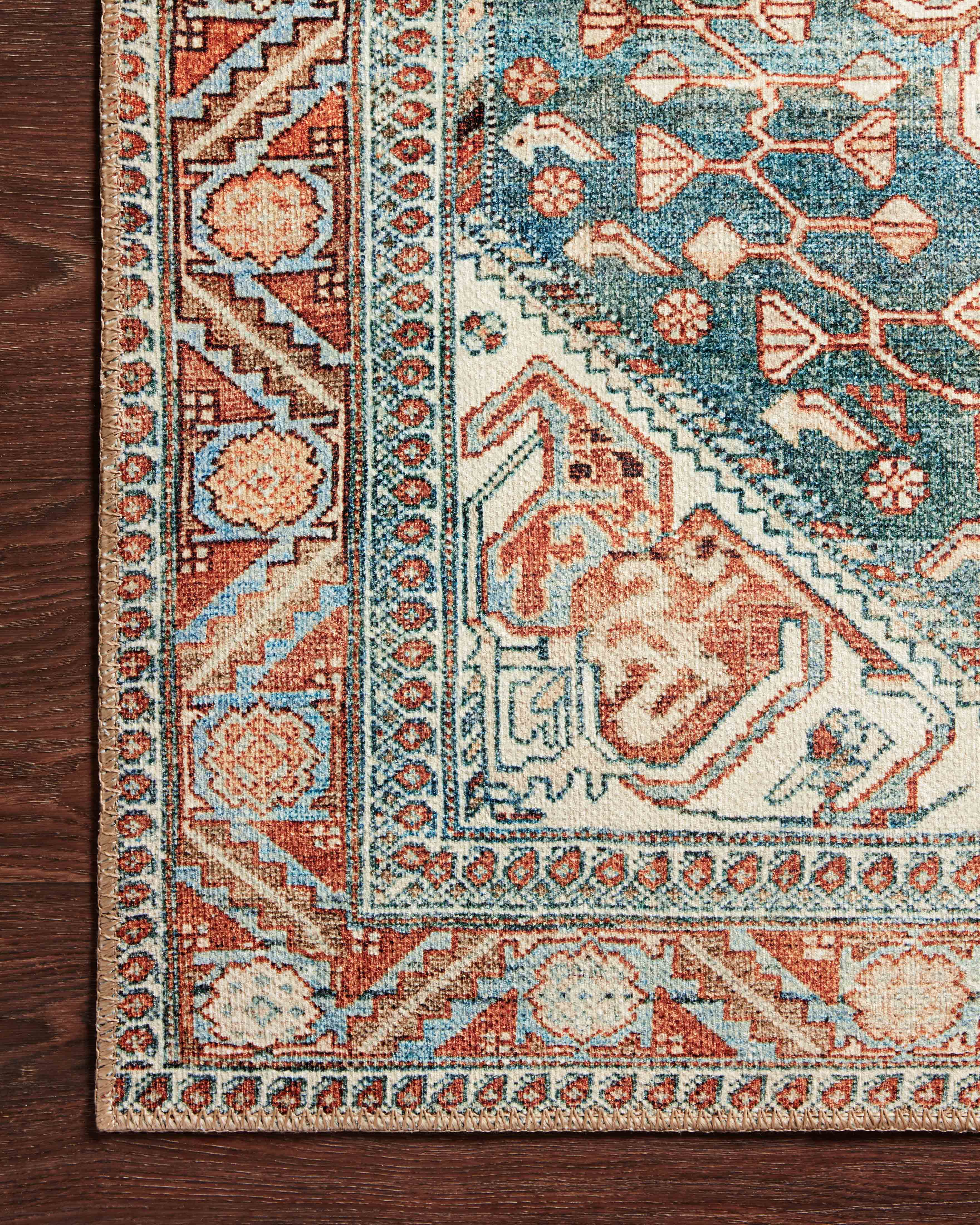 Echo Loom Grand Havana Ocean / Spice 2'-0" x 5'-0" Accent Rug