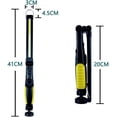 thumbnail image 5 of Luz de trabajo COB, linterna LED plegable recargable, lámpara de inspección con base magnética y gancho para colgar para talleres automotrices, campamentos, emergencias amarillas, 5 of 5