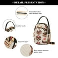thumbnail image 4 of FORMRS Crossbody Bag for Women Quilted Travel Shoulder Cell Phone Purse with Chain Strap Handbag, Cute Chocolate Cakes, 4 of 7
