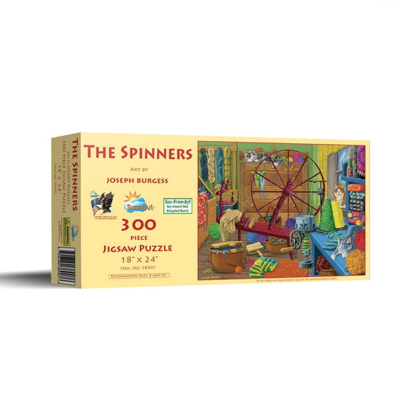 SUNSOUT INC - The Spinners - 300 pc Jigsaw Puzzle by Artist: Joseph Burgess - Finished Size 18" x 24" - MPN# 38907