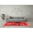 thumbnail image 3 of Ahgly Company Indoor Rectangle Abstract Red Modern Area Rugs, 5' x 7', 3 of 4