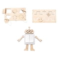 thumbnail image 1 of Pack of 3 Unpainted Busy Boards Motor Skill Early Teaching Rail Tracking DIY Accessories for Kids Children Boys and Girls Preschool Plane Travel Toys, 1 of 9
