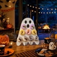 thumbnail image 4 of Beforeyayn Halloween Ghost Donut Holder Stand, 13.8In Acrylic Spooky Food Display, Creative Trick or Treat Snack Station for Party, 4 of 6