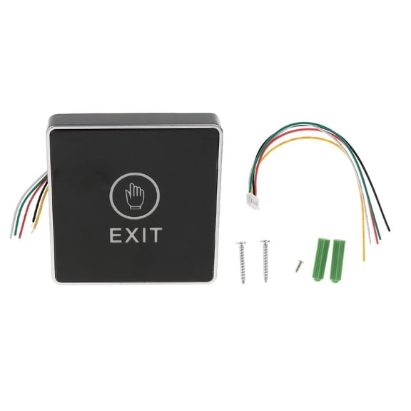 Touch Pad DCl2V-24V NC Door Release Button Switch For Access Control With LED Light ( Square Shape ) C2