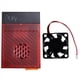 thumbnail image 1 of Para 5 Estuche con Ventilador de Refrigeración Protección Mejorada Diseño Duradero Fácil Montaje Ajuste Rojo, 1 of 9