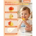thumbnail image 2 of Water Bottle Spout Conversion Cap with Straw, Soft Silicone Straw for Drinking on Go, Universal Adapter for Plastic Bottles & Soda Cans, Reusable Lid(Orange, 2pcs), 2 of 7